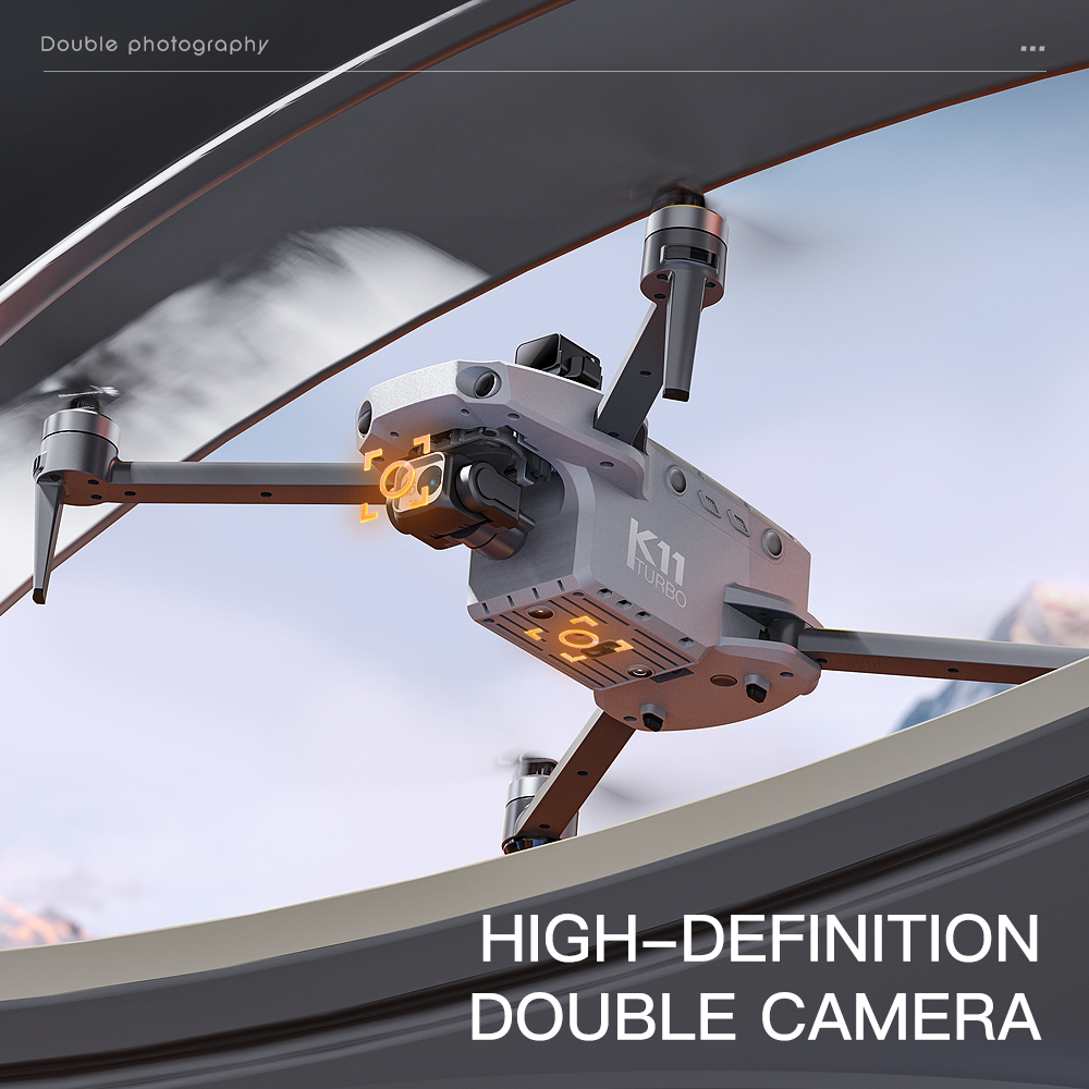 K11 Tubro Dual Camera GPS Dron - đánh giá và giá Drone Gimbal Mount
