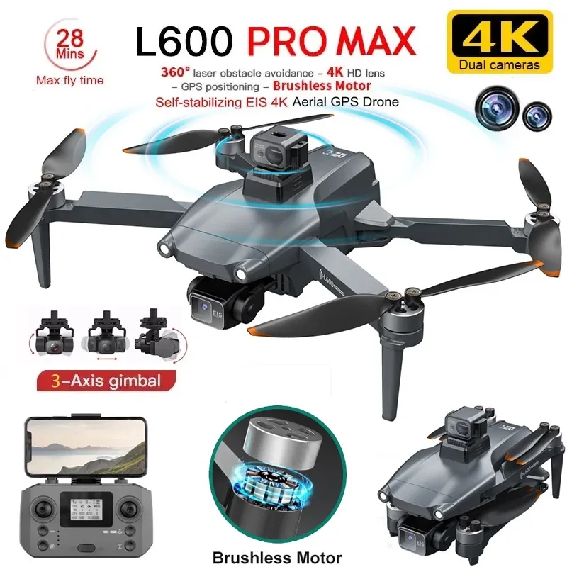 L600 PRO MAX GPS Drone Profess - đánh giá và giá Drone Gimbal Brushless