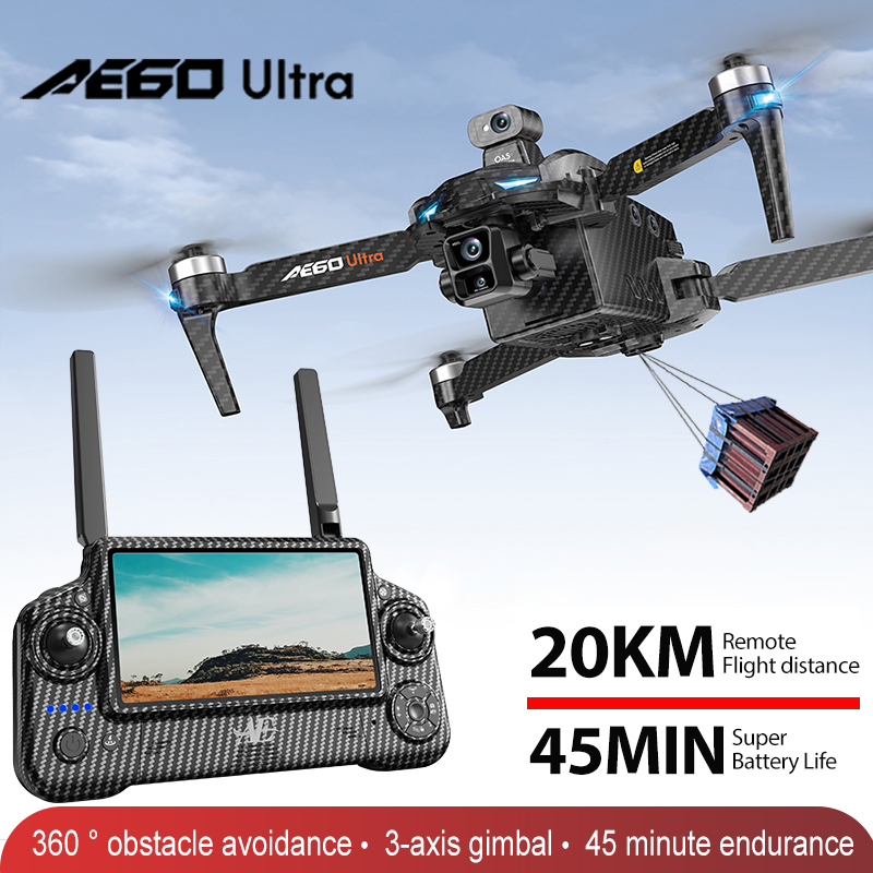 AE60 GPS Drone Professional 8K - đánh giá và giá Drone Gimbal Brushless