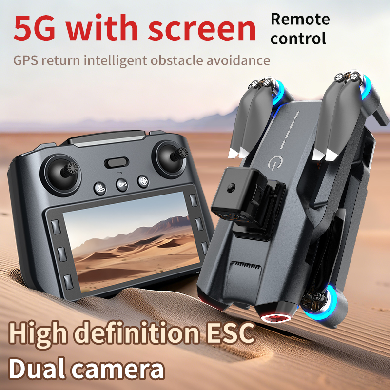 814 drone profissional 4K HD C - đánh giá và giá Drone Gimbal 2 Axis